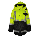 High-visibility Reflective Safety Parka with Reflective Tapes,ODM/OEMs