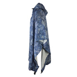Blue camouflage hidden rain poncho,&nbsp;High quality rainwear