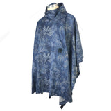 Blue camouflage hidden rain poncho,&nbsp;High quality rainwear