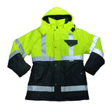 High-visibility Reflective Safety Parka with Reflective Tapes,ODM/OEMs