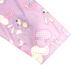 Girl's attached hood with all seams are welded waterproof colorful printing rain coat