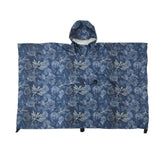 Blue camouflage hidden rain poncho,&nbsp;High quality rainwear