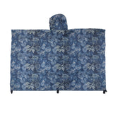 Blue camouflage hidden rain poncho,&nbsp;High quality rainwear