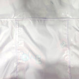 Girl's attached hood with all seams are welded waterproof colorful printing rain poncho