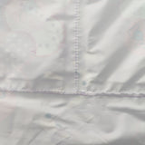 Girl's attached hood with all seams are welded waterproof colorful printing rain coat